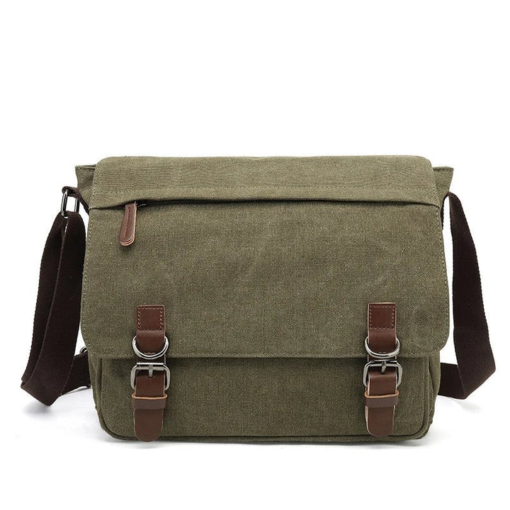 Heavy canvas shoulder bag with an adjustable strap - product photo 13