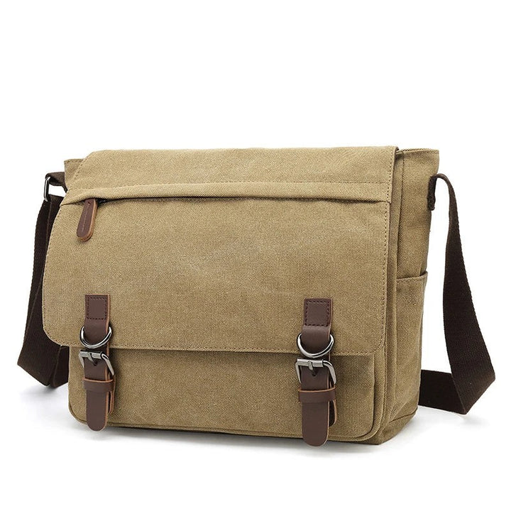 Heavy canvas shoulder bag with an adjustable strap - product photo 14