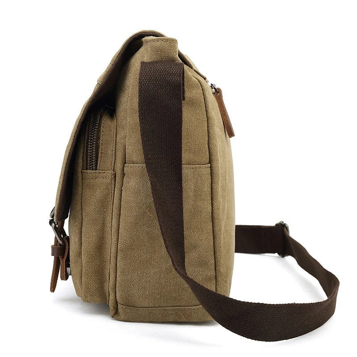 Heavy canvas shoulder bag with an adjustable strap - product photo 19