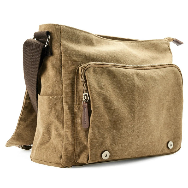 Heavy canvas shoulder bag with an adjustable strap - product photo 20