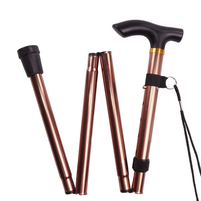 Height-adjustable aluminum walking cane with a non-slip tip - product photo 5