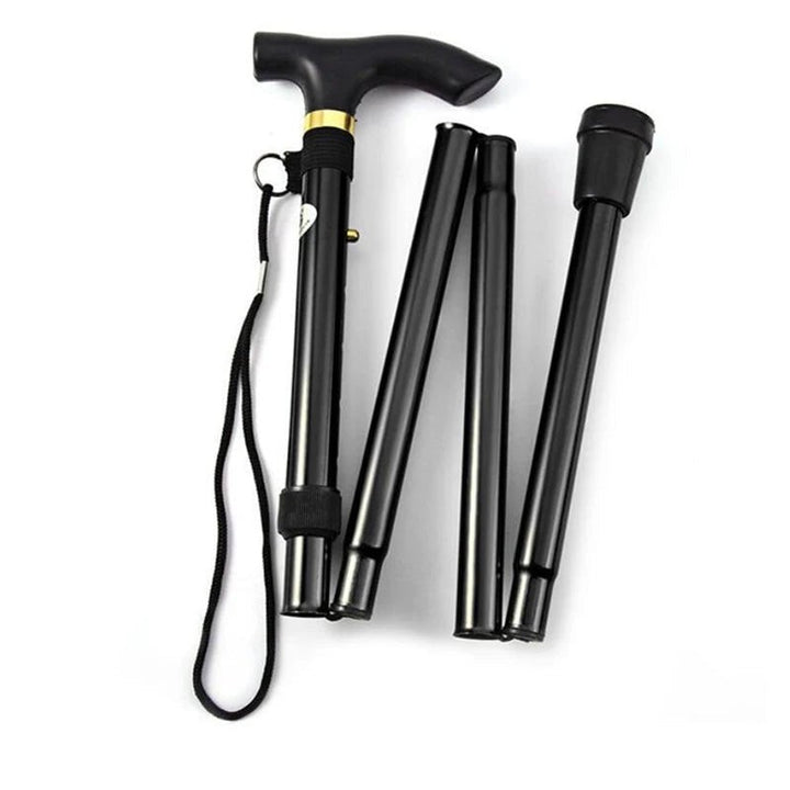 Height-adjustable aluminum walking cane with a non-slip tip - product photo 6