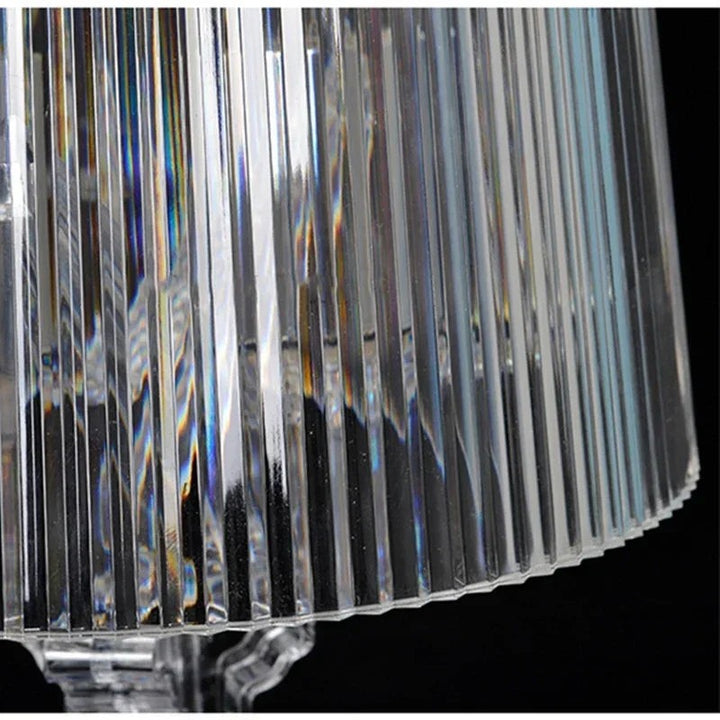 Height-adjustable table lamp with a pleated shade - product photo 6