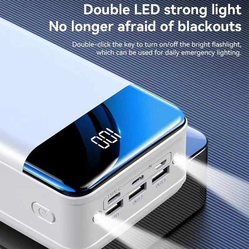 High-capacity power bank charging several devices - product photo 3