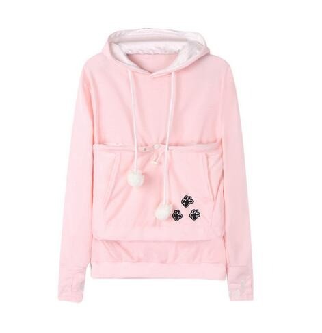 Hoodie with a front pet pouch - product photo 3