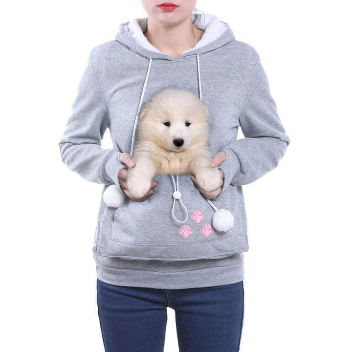 Hoodie with a front pet pouch - product photo 4