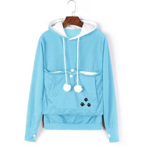 Hoodie with a front pet pouch - product photo 8