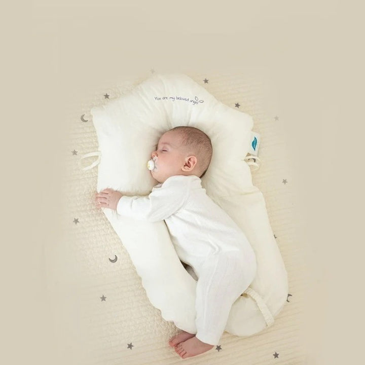 Hypoallergenic contoured baby head support pillow - product photo 2