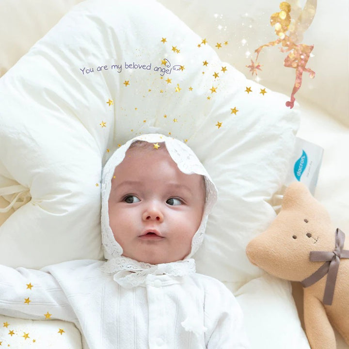 Hypoallergenic contoured baby head support pillow - product photo 3