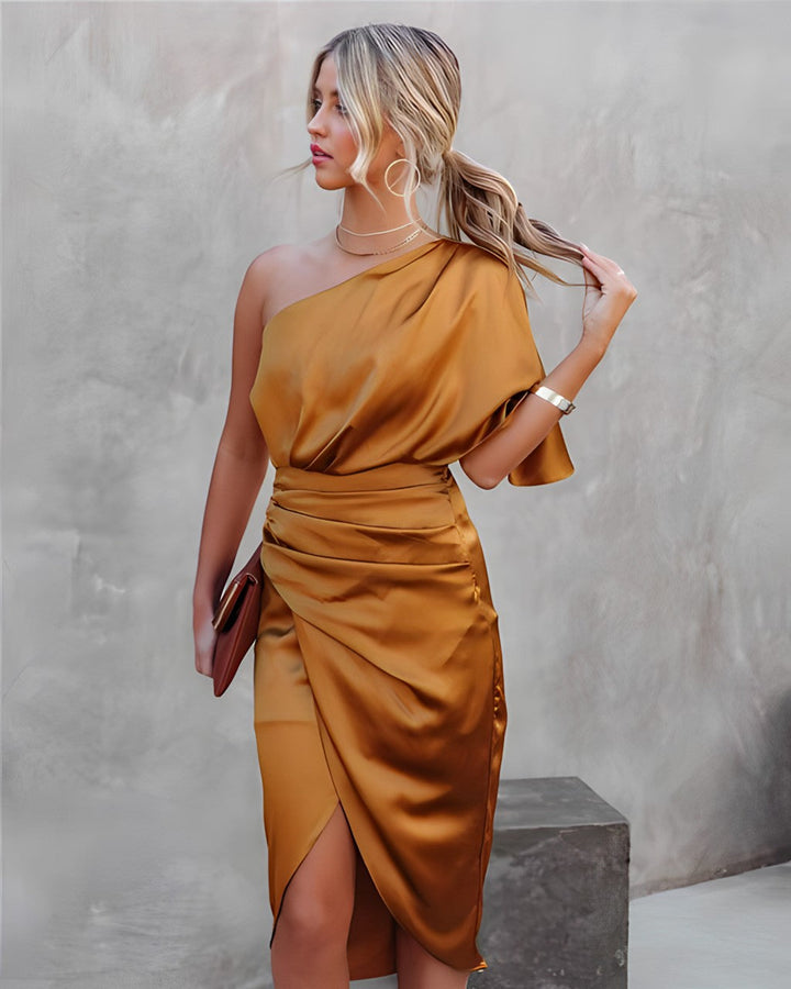 Adeline | Women’s Beautiful One-Shoulder Cocktail Dress