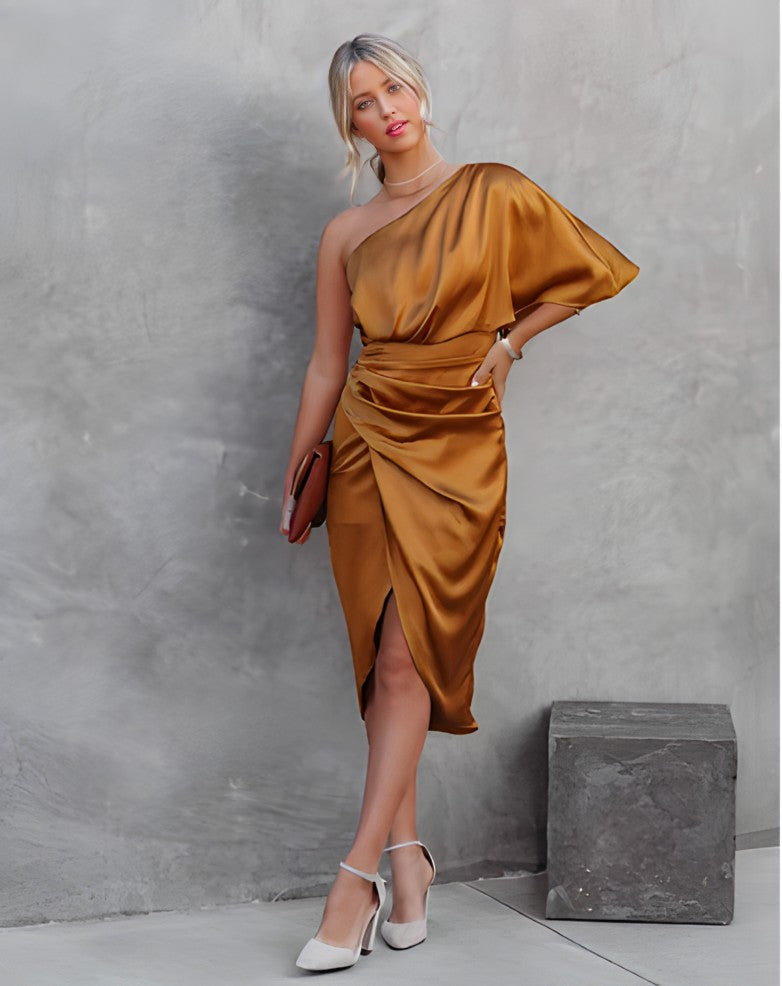 Adeline | Women’s Beautiful One-Shoulder Cocktail Dress