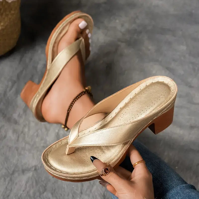 Marilyn | Cushioned Orthopedic Heeled Slippers For Women