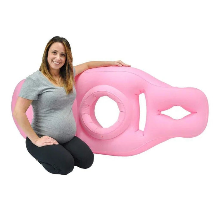 Inflatable pregnancy support cushion with a shaped cut-out - product photo 2