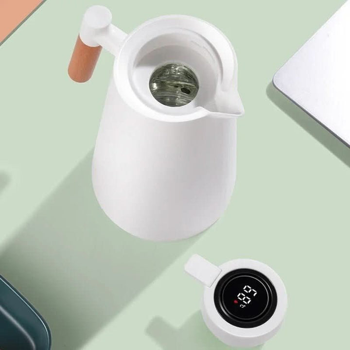 Double-walled steel flask with a temperature readout in the lid - product photo 4