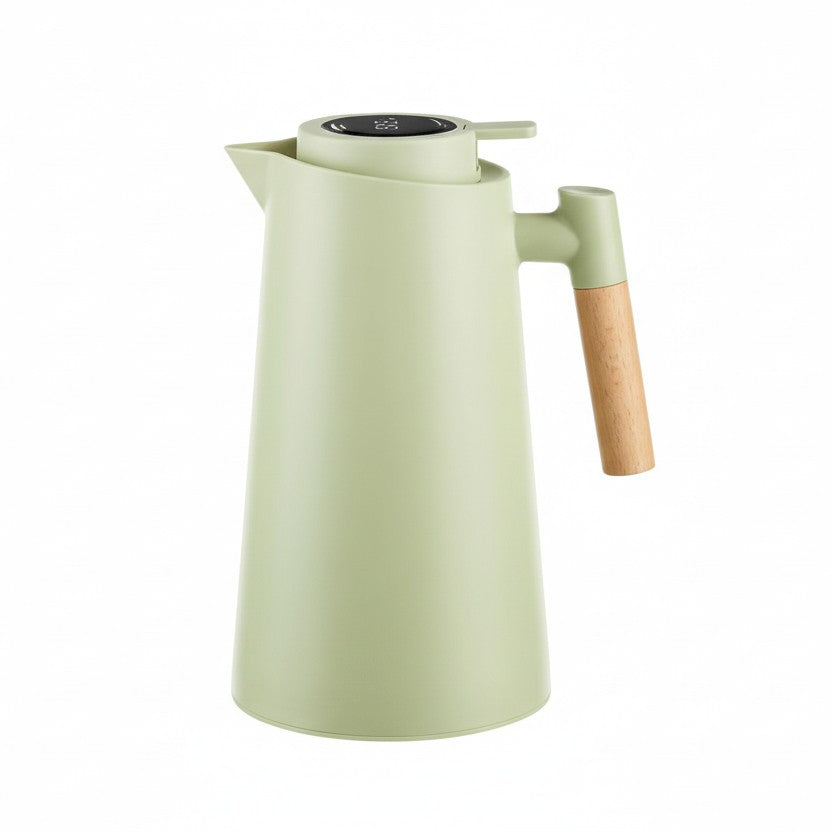Double-walled steel flask with a temperature readout in the lid - product photo 9