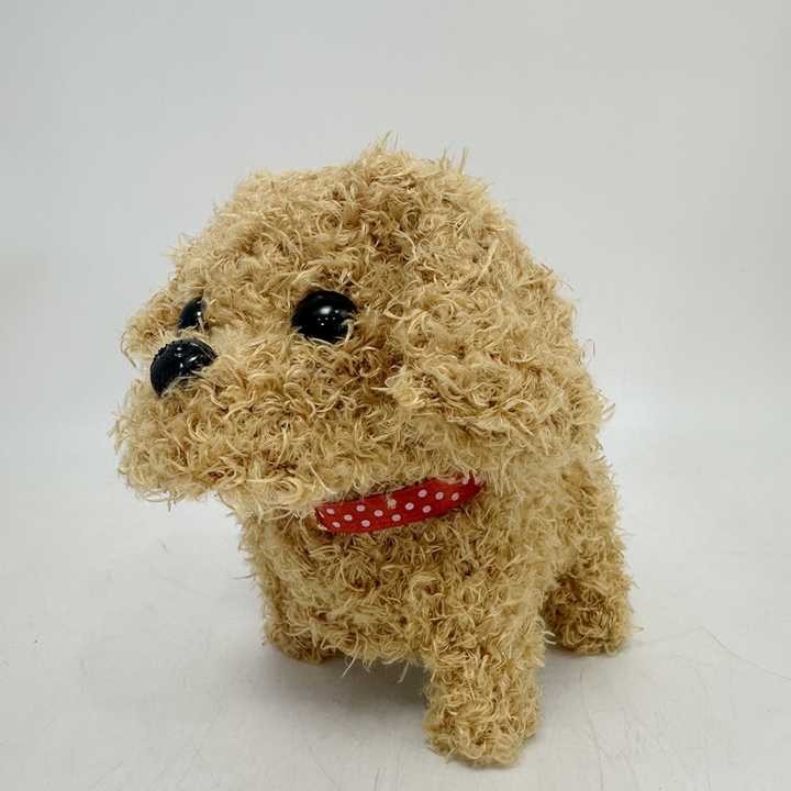 Interactive plush robot dog standing on the floor - product photo 2