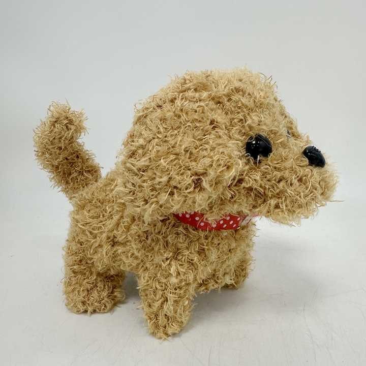 Interactive plush robot dog standing on the floor - product photo 3