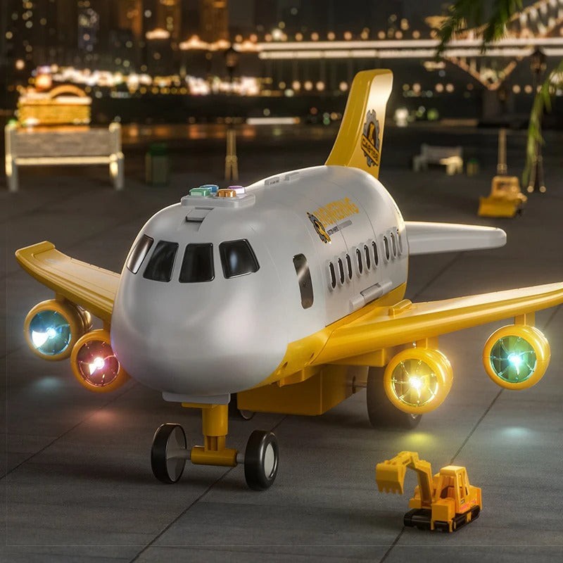 Interactive toy airplane with lights - product photo 1
