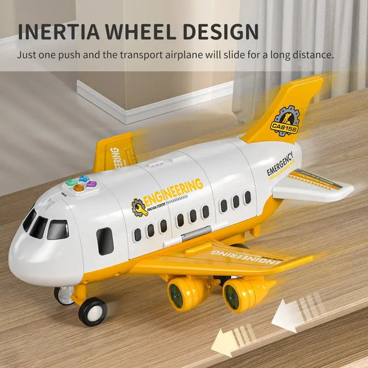 Interactive toy airplane with lights - product photo 2