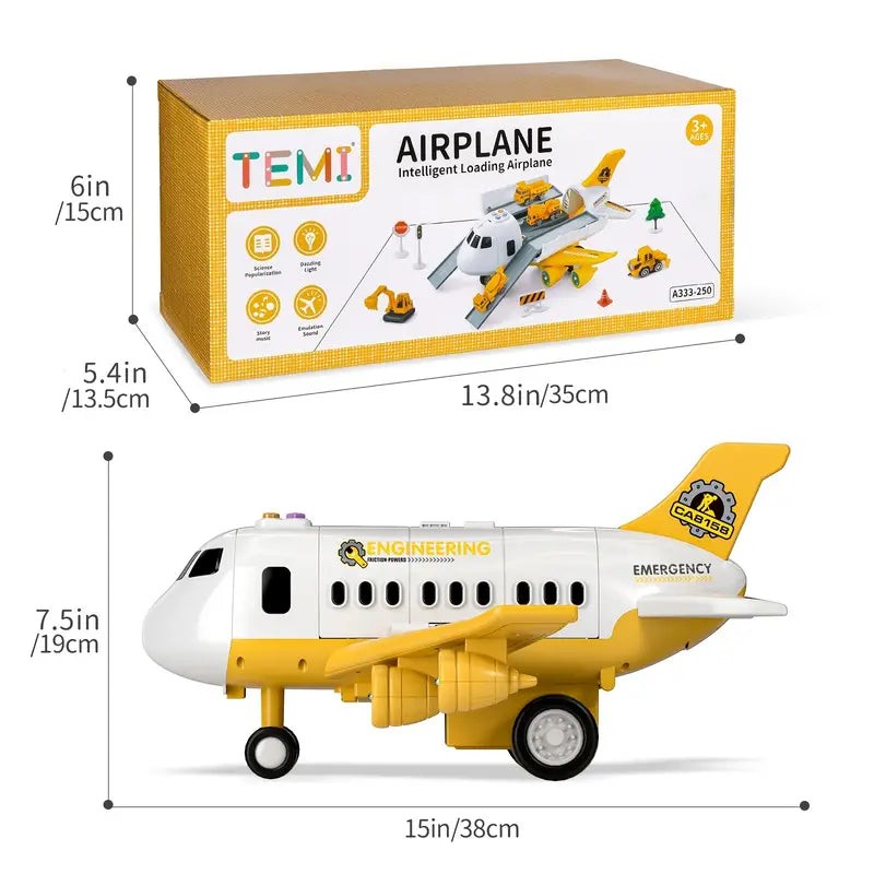 Interactive toy airplane with lights - product photo 5