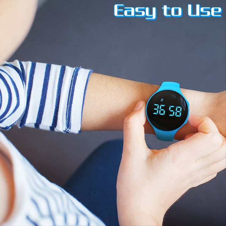 Kids' digital step counter watch with an LED display - product photo 2