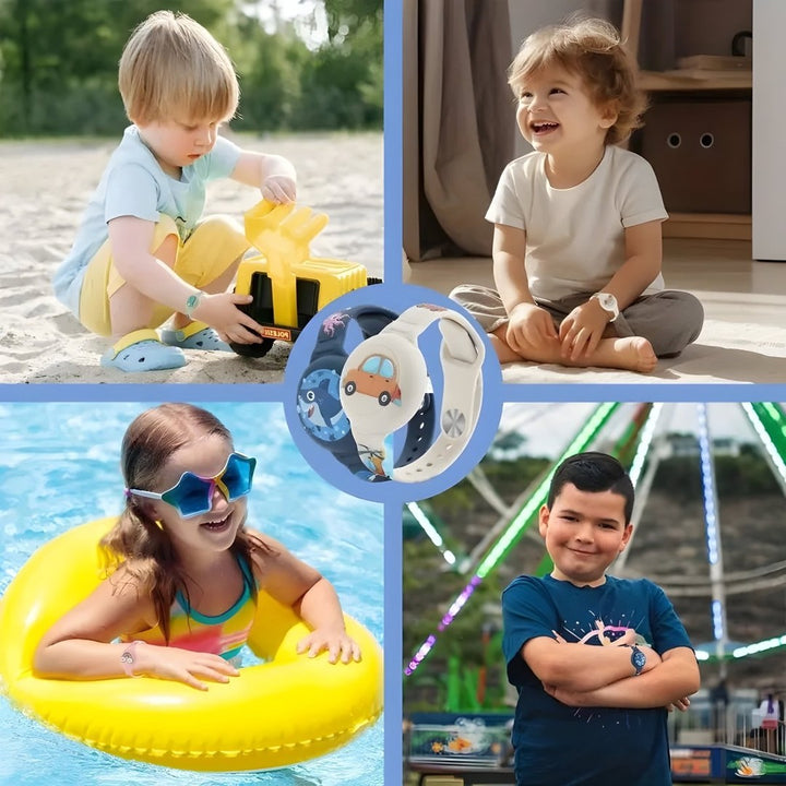 Lightweight GPS bracelet on a child's wrist - product photo 6