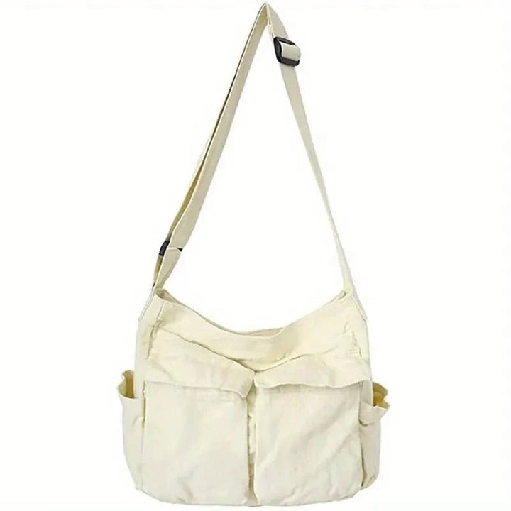 Large canvas shoulder messenger bag - product photo 9