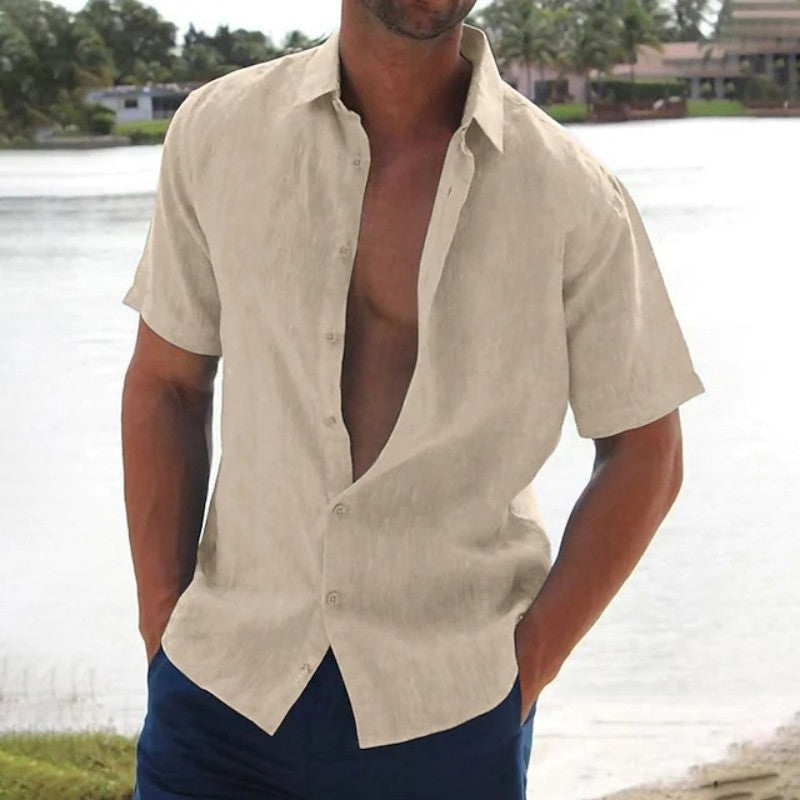Owen | Men’s Linen Casual Short Sleeve Shirt