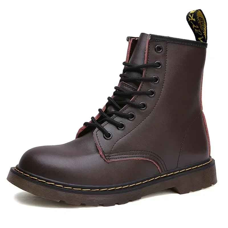 Leather lace-up boots with a grip sole - product photo 3