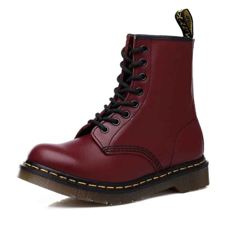 Leather lace-up boots with a grip sole - product photo 4