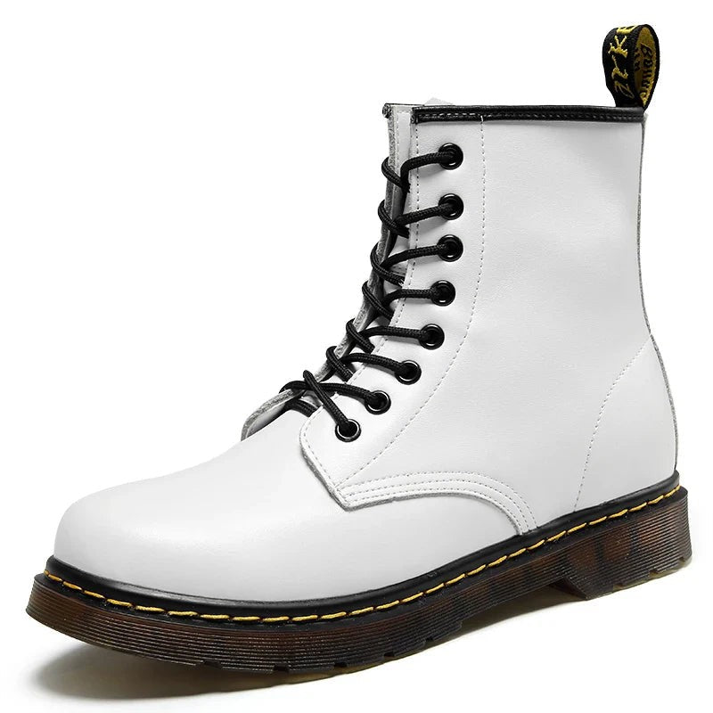 Leather lace-up boots with a grip sole - product photo 7