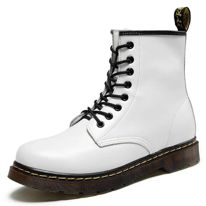 Leather lace-up boots with a grip sole - product photo 7