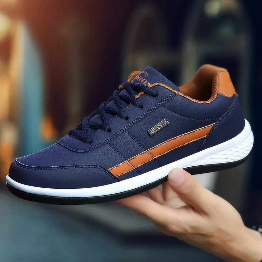 Miles | Stability-Focused Leather Comfort Sneakers for Men