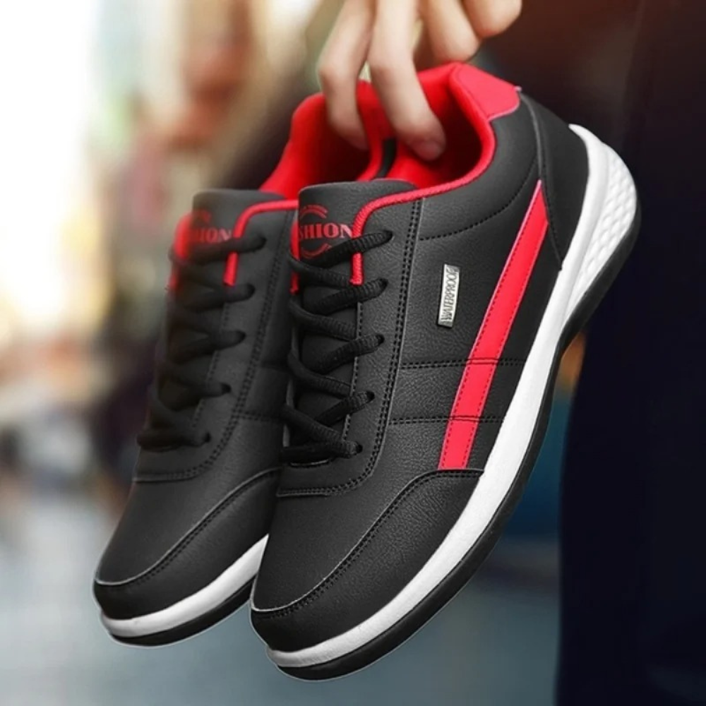 Miles | Stability-Focused Leather Comfort Sneakers for Men