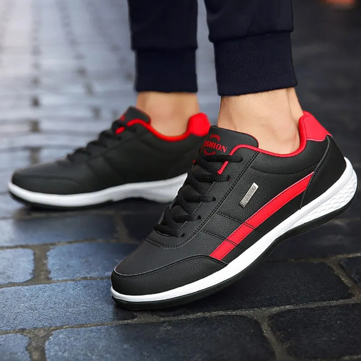 Miles | Stability-Focused Leather Comfort Sneakers for Men