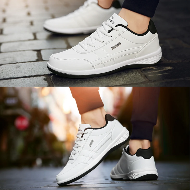 Miles | Stability-Focused Leather Comfort Sneakers for Men