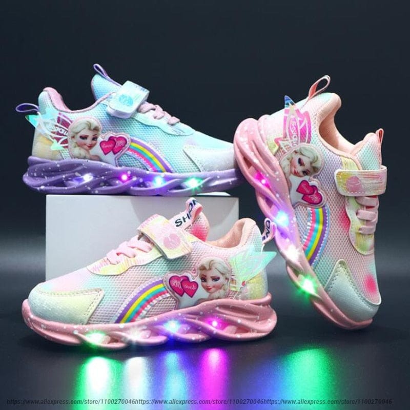 LED kids' sneakers lit along the sole - product photo 2