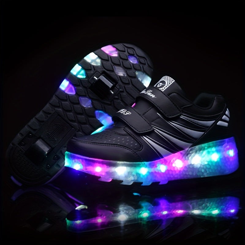 LED sneakers with removable wheels - product photo 11
