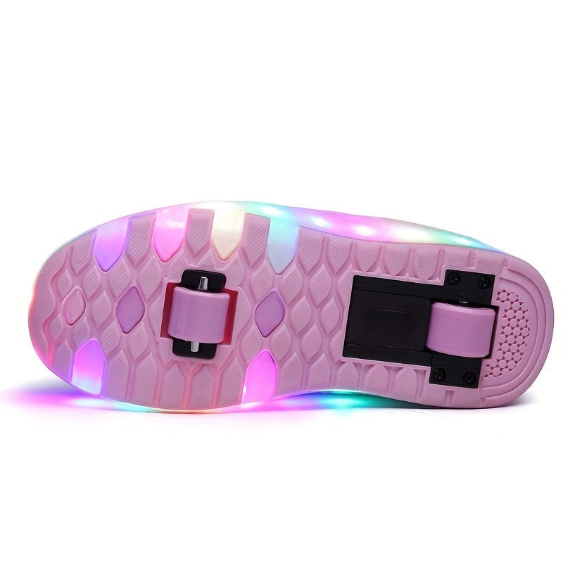 LED sneakers with removable wheels - product photo 3