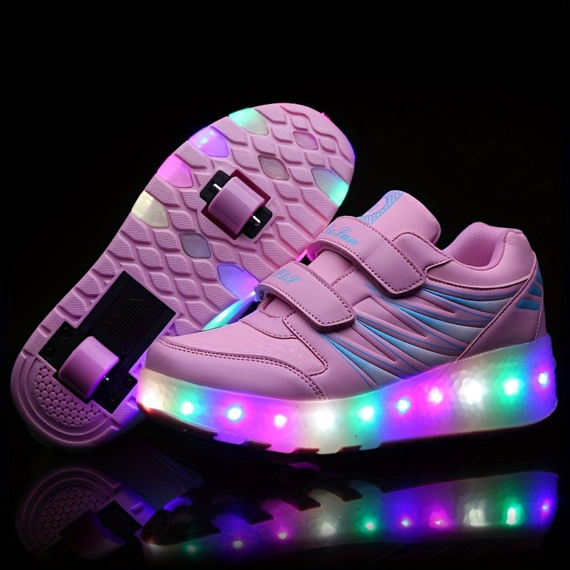 LED sneakers with removable wheels - product photo 5