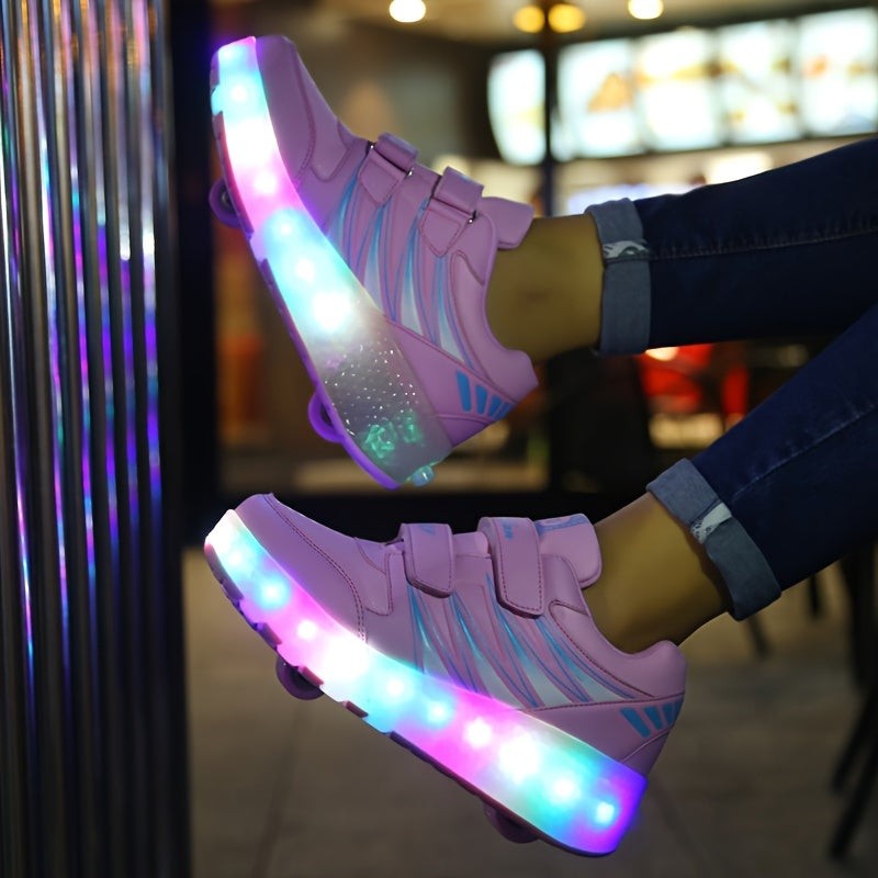 LED sneakers with removable wheels - product photo 8