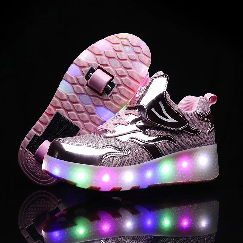LED wheeled sneakers with lights in the sole - product photo 11