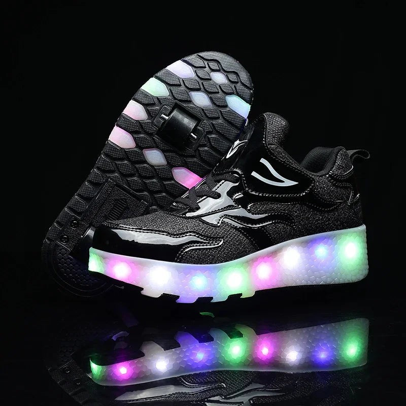 LED wheeled sneakers with lights in the sole - product photo 12