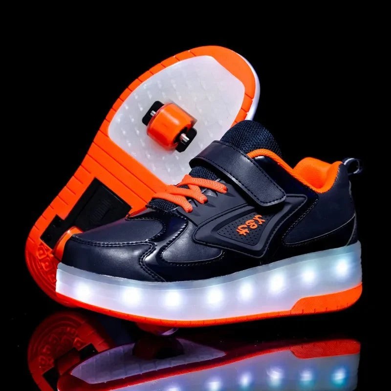 LED wheeled sneakers with lights in the sole - product photo 13