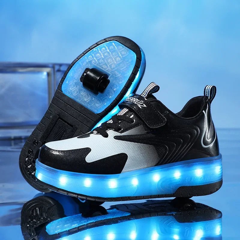 LED wheeled sneakers with lights in the sole - product photo 17