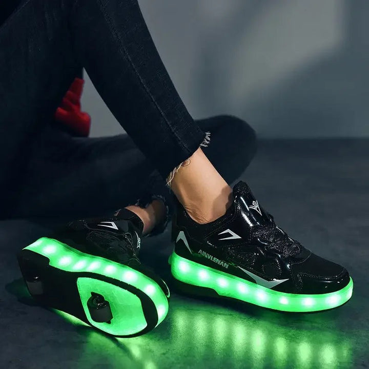 LED wheeled sneakers with lights in the sole - product photo 4