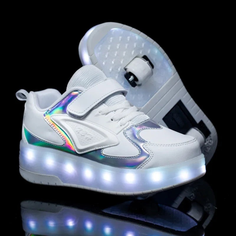 LED wheeled sneakers with lights in the sole - product photo 5