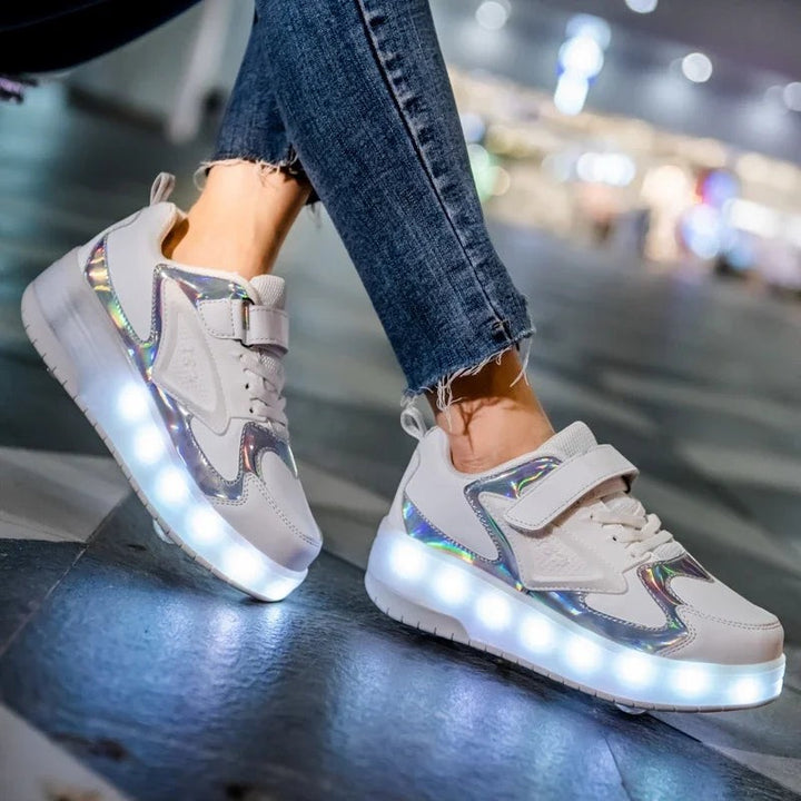 LED wheeled sneakers with lights in the sole - product photo 6