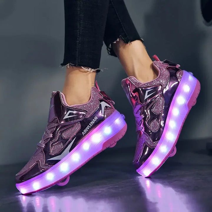LED wheeled sneakers with lights in the sole - product photo 8