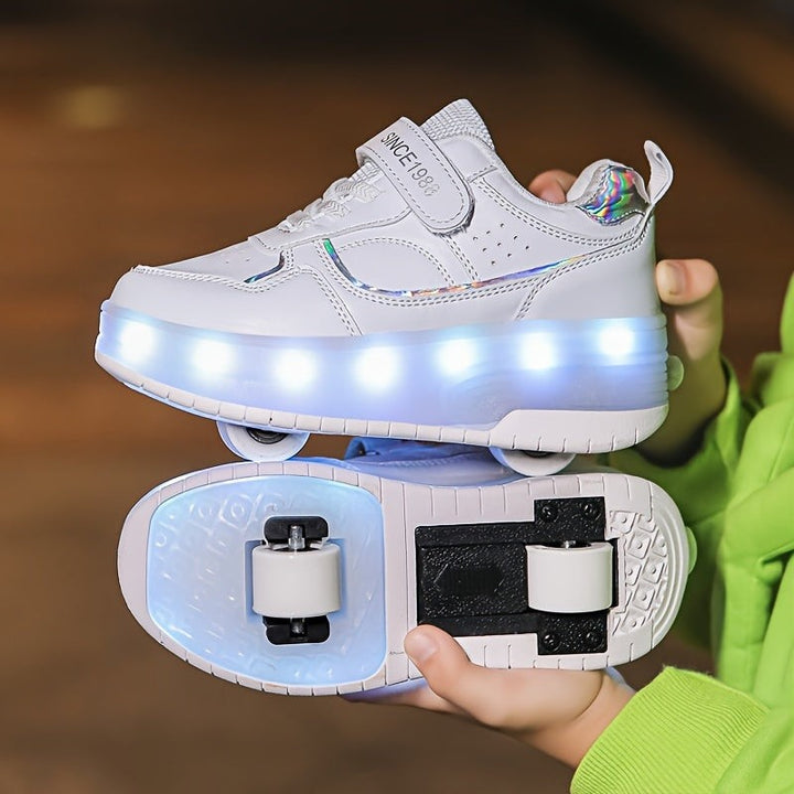 Light-up sneakers with removable wheels - product photo 3